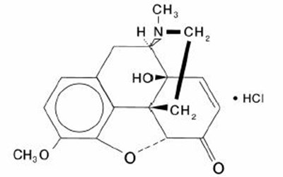 Image Of Oxycodone HCl Chemical Structure (Oxycodone HCl Chemical Structure)